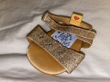 Build a Bear 1/Single Sparkle Glitter Gold Rhinestones Sandals (Left Only)