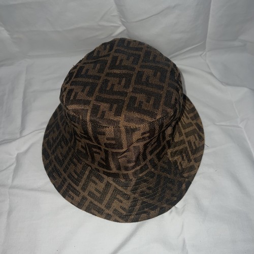 Fendi Brown/Gold Bucket Hat | eBay