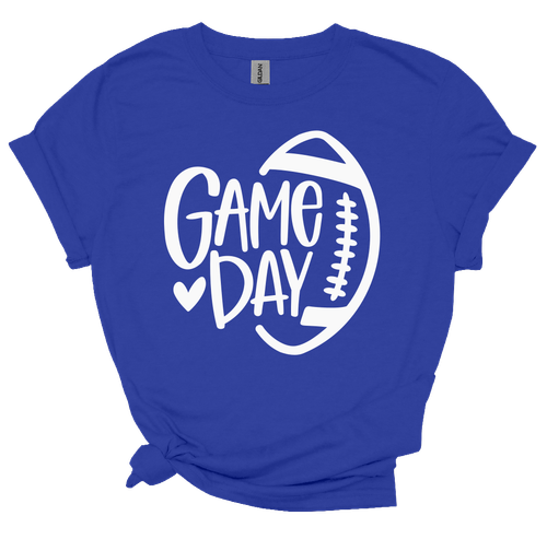 GAME DAY Football T-Shirt, Popular School Colors, Youth & Adult Unisex Gildan - Picture 4 of 16