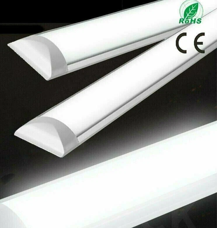 2ft 3ft 4ft 5ft 6ft HIGH POWER SLIMLINE LED BATTEN Florescent Tube Light Fitting