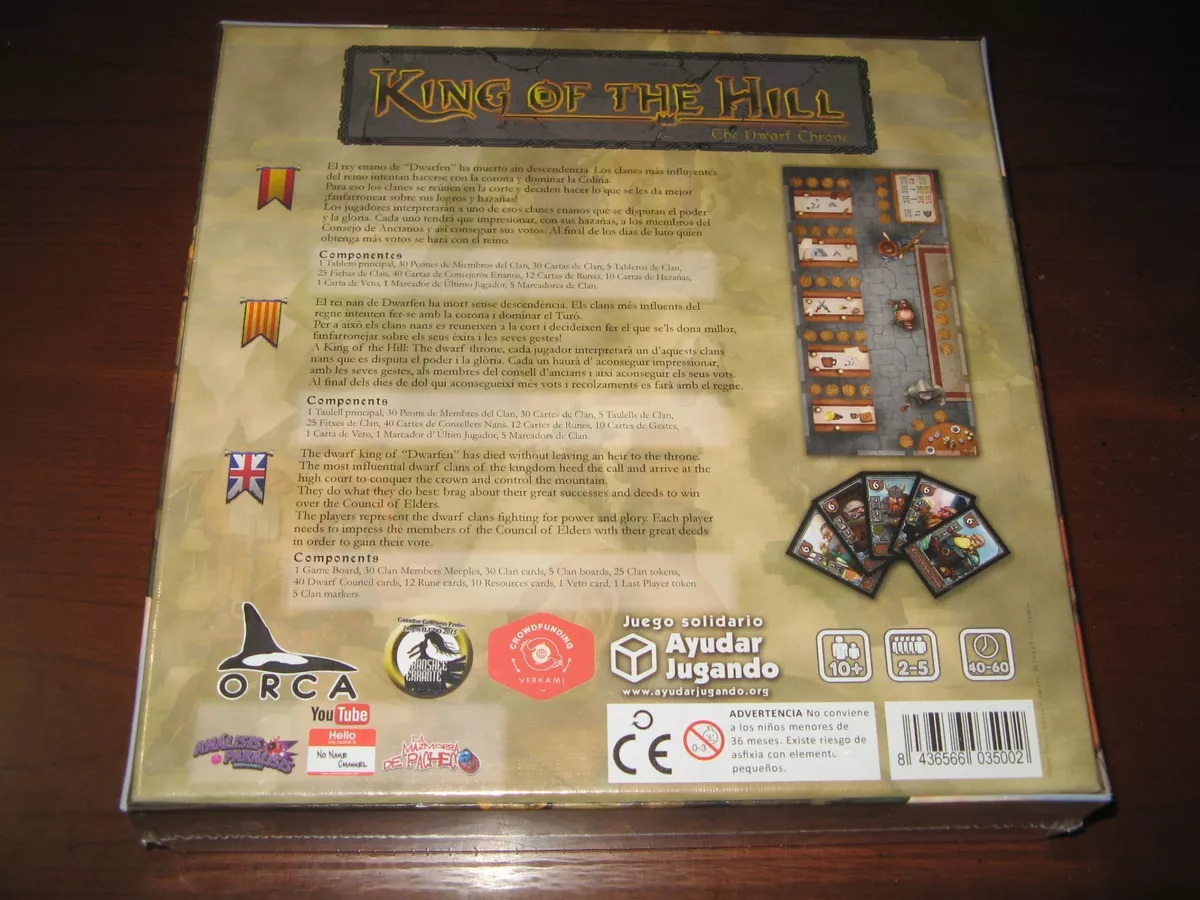 King Of The Hill: The Dwarf Throne, Board Game