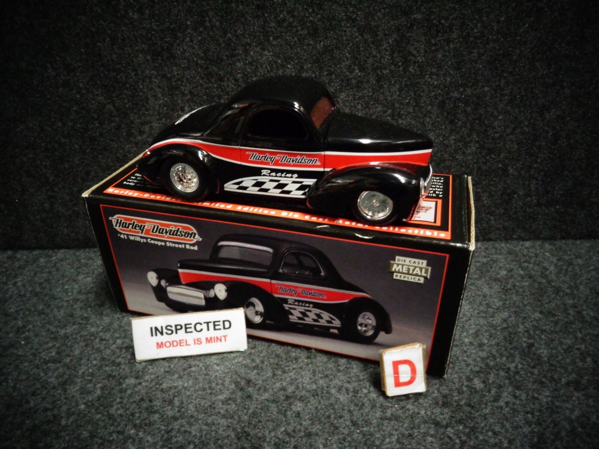 HARLEY DAVIDSON 1941 WILLYS COUPE STREET ROD DIECAST CAR Liberty
