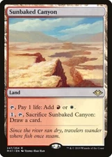 MTG Magic the Gathering Sunbaked Canyon (247/404) Modern Horizons LP