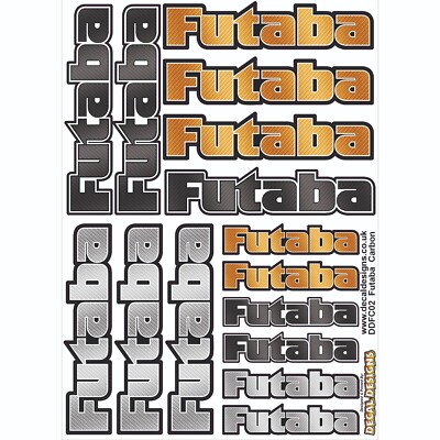 Futaba Carbon A5 Aufkleber, Stickerbogen