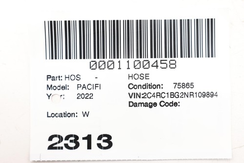 2017 - 2022 CHRYSLER PACIFICA 3.6L A/C HEATER SUPPLY & RETURN HOSE PIPE TUBE OEM - Bild 12 von 12