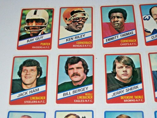 Juego de 24 panes maravilla Topps 1976 casi nuevo/como nuevo Franco Harris Jack Ham Charley Taylor - Imagen 2 de 5