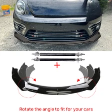 Front Bumper Lip Part Accessories Splitter Spoiler For Vw Beetle R-line Body Kit