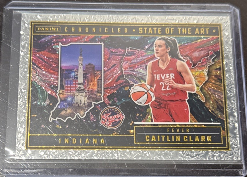 2025 Caitlin Clark Chronicled Chrome Card #89 Gold 4/50