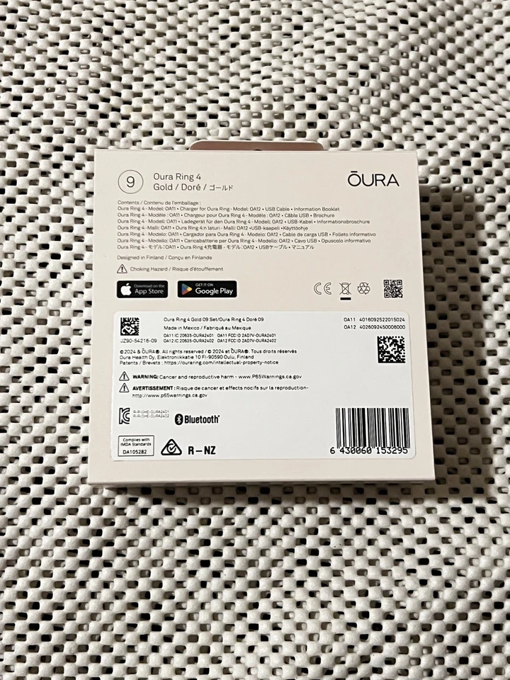 Oura Ring Gen 4 - Gold - Size 9- BRAND NEW SEALED - Fast Shipping - Image 2 of 3