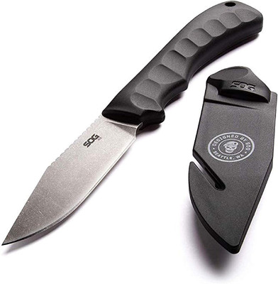 SOG Fixed Blade Knives with Sheath 3.8 Inch Full Tang Blade ACE1001-CP