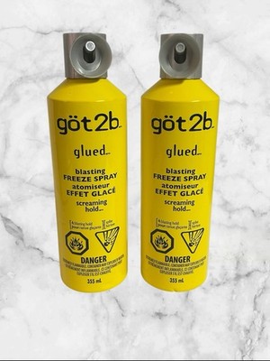 Got2b Glued Blasting Freeze Hairspray, Strong Hold, (Pack of 2) 12oz