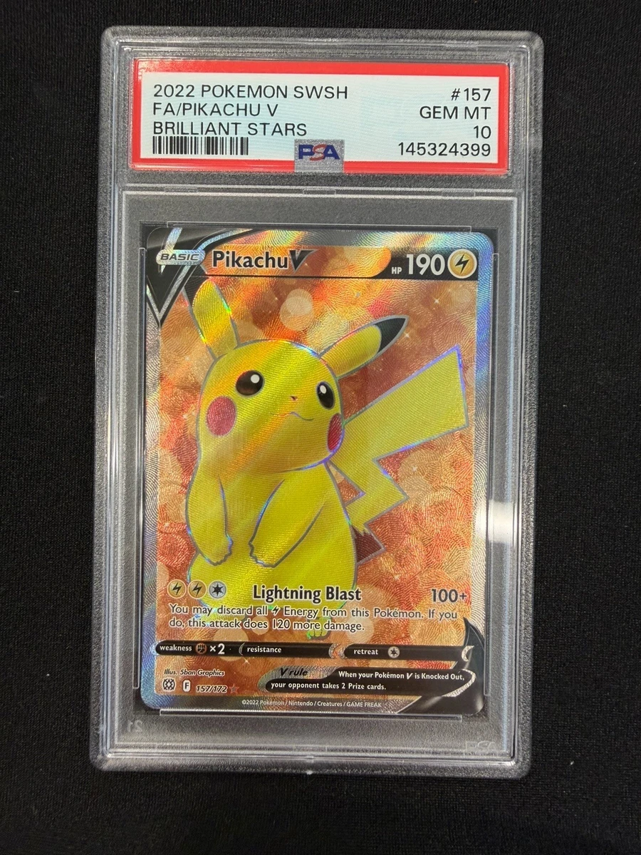Pokémon TCG Ultra Rare Pikachu Grade 10 Individual Collectible