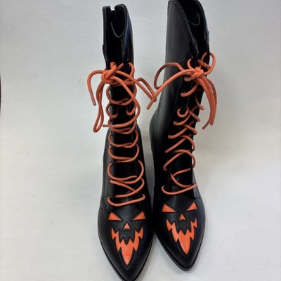 Strange Cult Krypt Scary Jack Women's Shoes Halloween Goth Punk Size 6 M Black