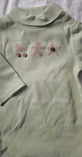 Vintage Janie and Jack Sage Green Gingerbread Bodysuit NWT 3-6mo