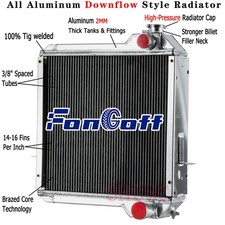 4-Row Radiator For Case Backhoe 590SM 580L 580SL 584E 585E 585G 4391T 234876A1