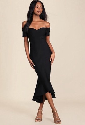 sweetheart off shoulder bodycon midi dress Buy Boohoo Sweetheart Off Shoulder Bodycon Midi Dress In Sky Blue