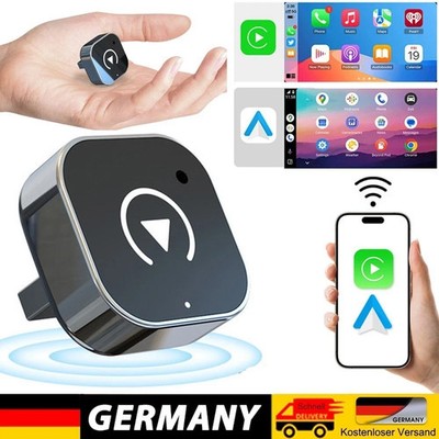 2in1 Wireless Carplay Android Auto Adapter USB Car Dongle Connect Box Plug&Play