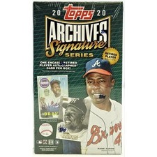 2020 Topps Archives Signature Series Retired Baseball Hobby Box English Factory