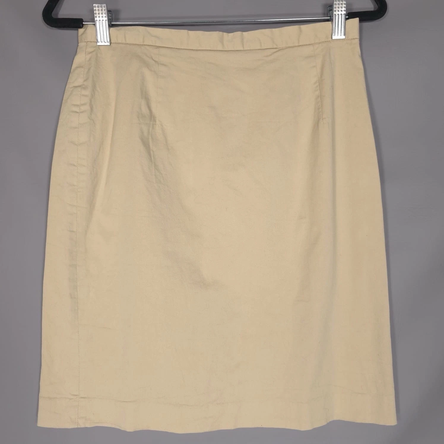 Neiman Marcus EXCLUSIVE Women’s Cotton Skirt Straight Pencil Tan Size 10