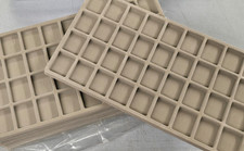 12 x Brand New 36 Slot Storage Felt Tray Lot - Gemstones, Rings, Coins, & More!