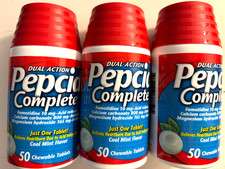 Pepcid Complete Antacid Chewable 50/ct Cool Mint LOT OF 3 EXP: 01/2029