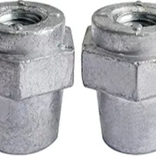 3/8"-16 Thread Female Lead Battery Terminal Post Adapter 1 Pair 3/8" Female Lead