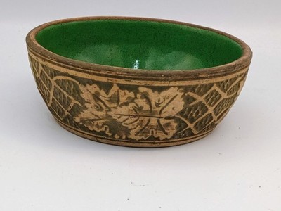 Vintage Robinson Ransbottom Pottery (RRPCO) Brushware Bulb Bowl