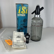 Isi Classic Soda Siphon 1 L Vintage Wire Mesh Cocktail Maker Austria