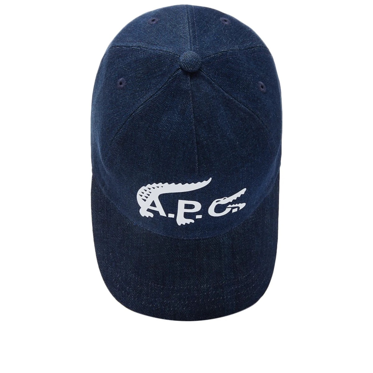 美品 A.P.C. x Lacoste Denim Baseball Cap Men's Tennis Mesh Panel Cap - Caps & Hats - New In 2025