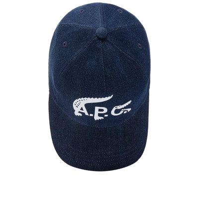 Lacoste x A.P.C. Cap in Denim Blue | eBay UK