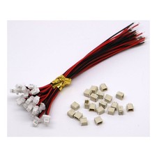 20 Sets Mini Micro Sh 1.0 Jst 2-Pin Connector Plug Male with 150Mm Cable .