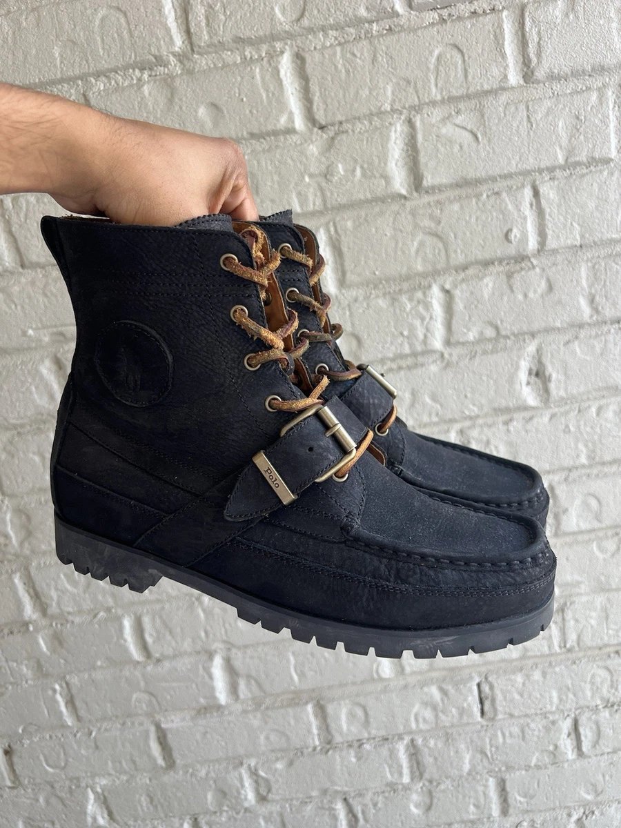 Polo Ralph Lauren Men's Lace Up Boots with Upper Leather for Sale
