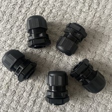 Bundle 5x Wiska Sprint IP68 09-17 Black Polyamide Cable Gland 