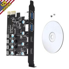 4 Port PCI-E Card 2 USB-A 2 USB-C PCI Express Extension Card USB3.0 5Gbps