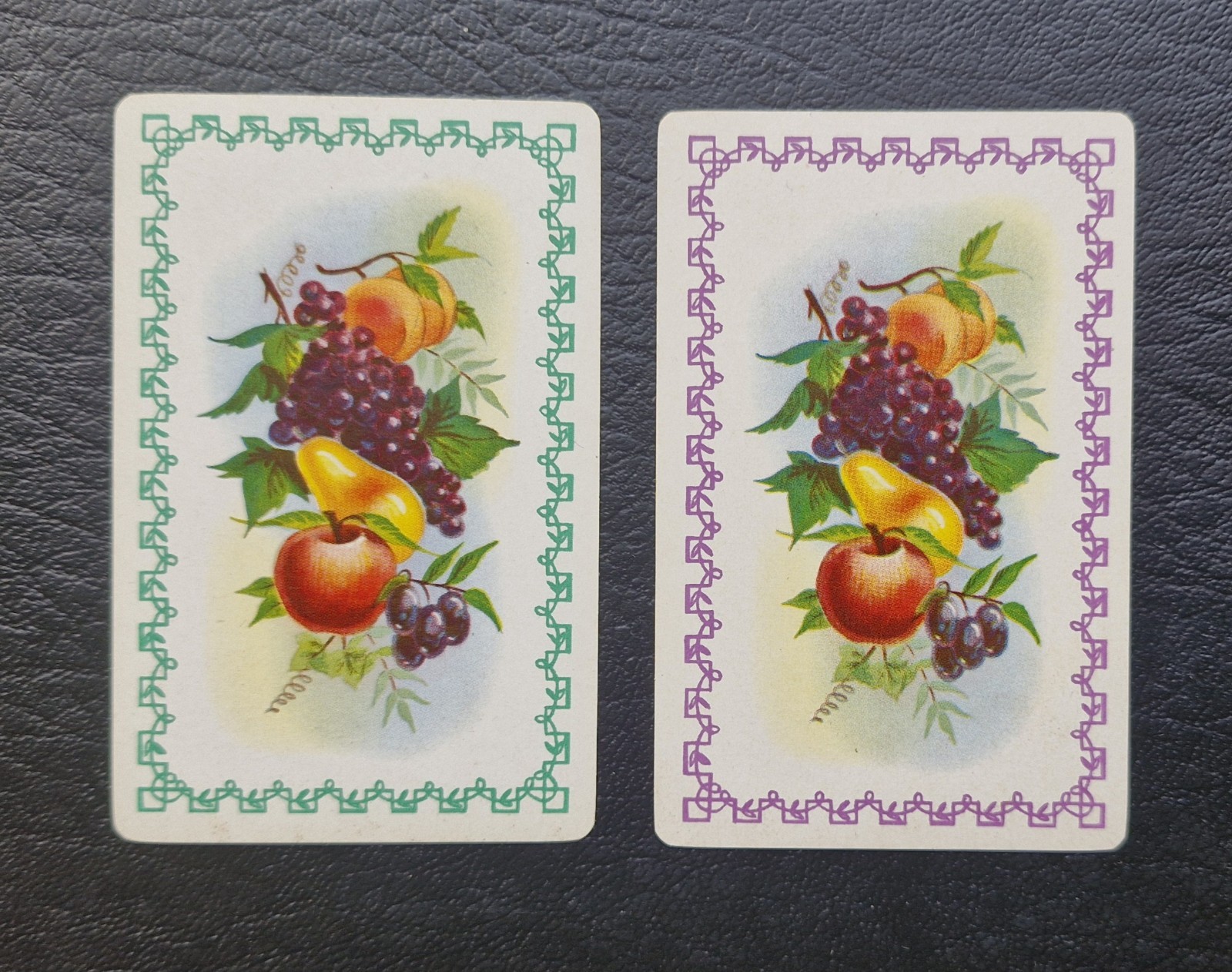 2 x Vintage Swap Playing Cards Fruit
