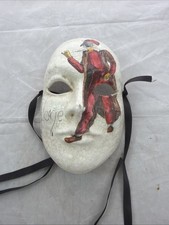 Venetian Pantalone Mask Crackle Finish Finish Paper Mache