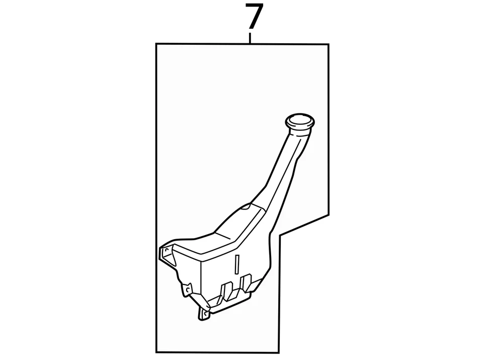 2001-2003 Honda Civic Windshield Washer Fluid Reservoir Bottle Oem XLSUG - Image 3 of 3