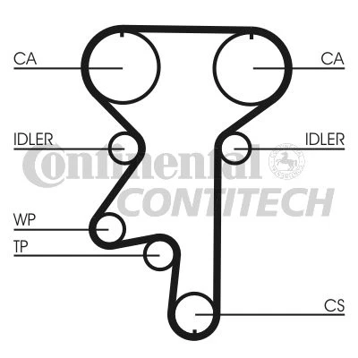CT870K1 TIMING BELT / CAM BELT KIT CONTITECH FOR OPEL ASTRA F,VECTRA B,VECTRA A - Picture 2 of 8