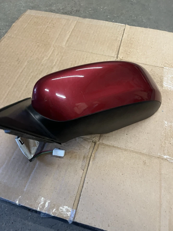Nissan Altima 2013-2018 sedán LH espejo retrovisor lado del conductor rojo eléctrico OEM Foto 3 de 4