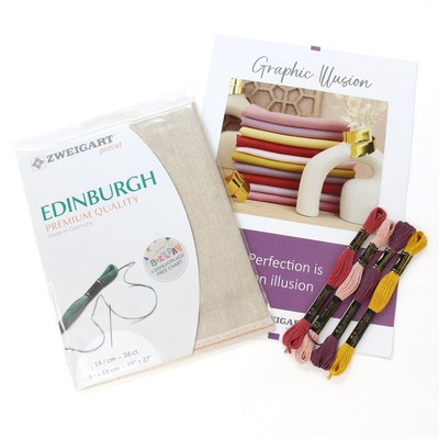 Zweigart Pre-Cut Embroidery Cross Kit, 36Ct, Zw3217P-52-Set_