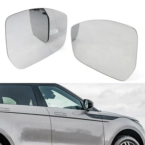 Pair Rear View Mirror Glass For Land Rover Discovery Sport Jaguar F-PACE E-PACE