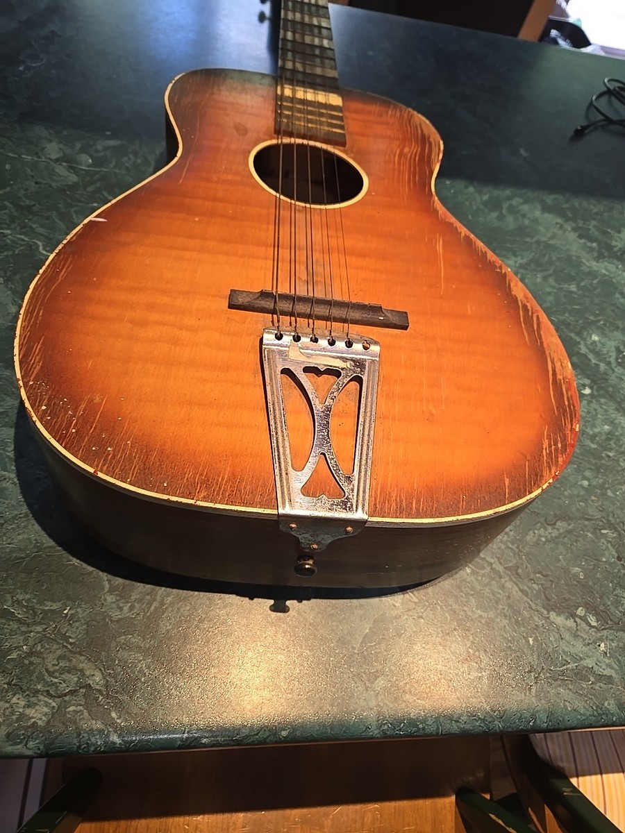 Vintage Airline Wooden Guitar | eBay