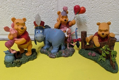 VTG Winnie the Pooh Disney Store Figurines Set Of 3 Simply Pooh Disney Figures