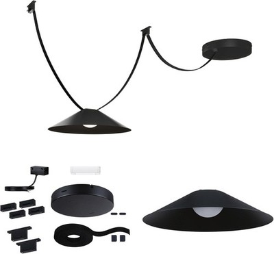 Paulmann 94632 ULine Gurt Cone Starterset 5m 12W Schwarz 3000K 12W 85W
