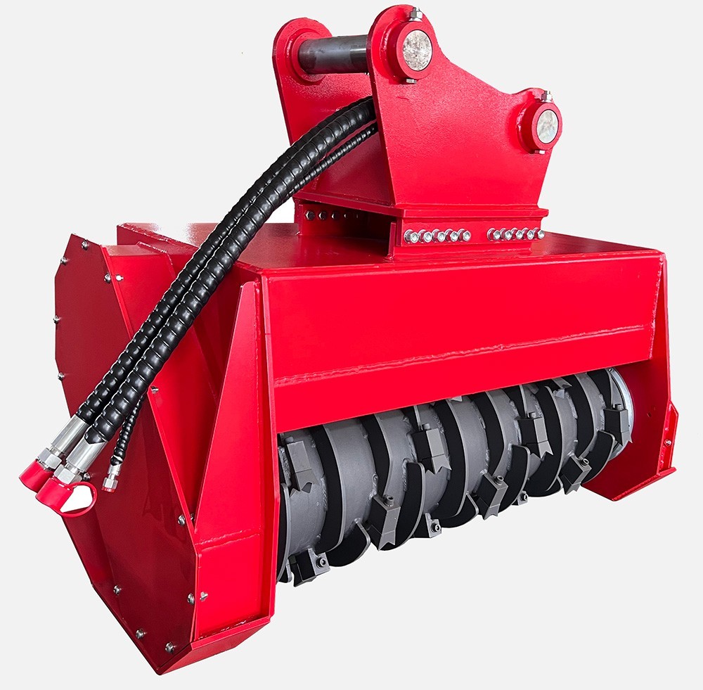 Raytree Excavator Forestry Drum Mulcher Tree Land Clearing 50" 80MM 12-20 Ton