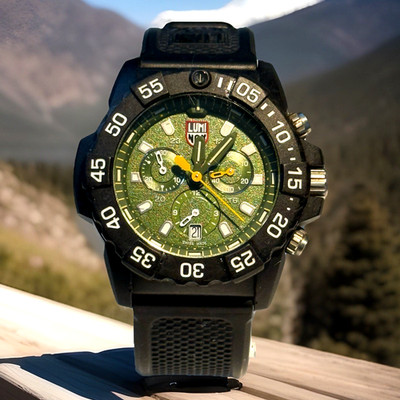 Luminox Navy SEAL XS.3597 Chronograph Carbonox Quartz Green Dial