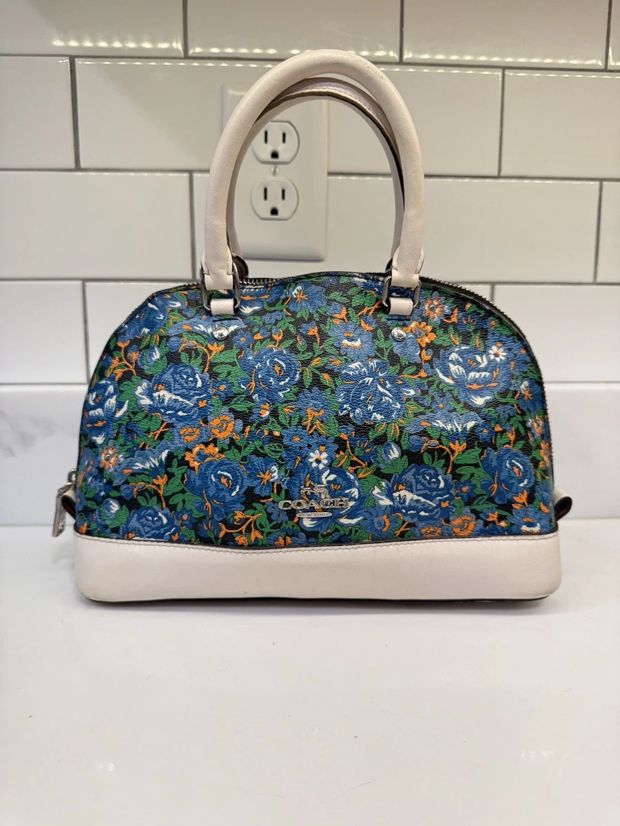 バッグ COACH Domed Floral Satchel Hand Bag Coach Dome Satchel/Top Handle Bag Floral Bags & Handbags for Women