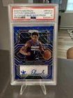 2020 Anthony Edwards Rookie Penmanship Panini Prizm Blue Wave PSA 10 #RPAEW