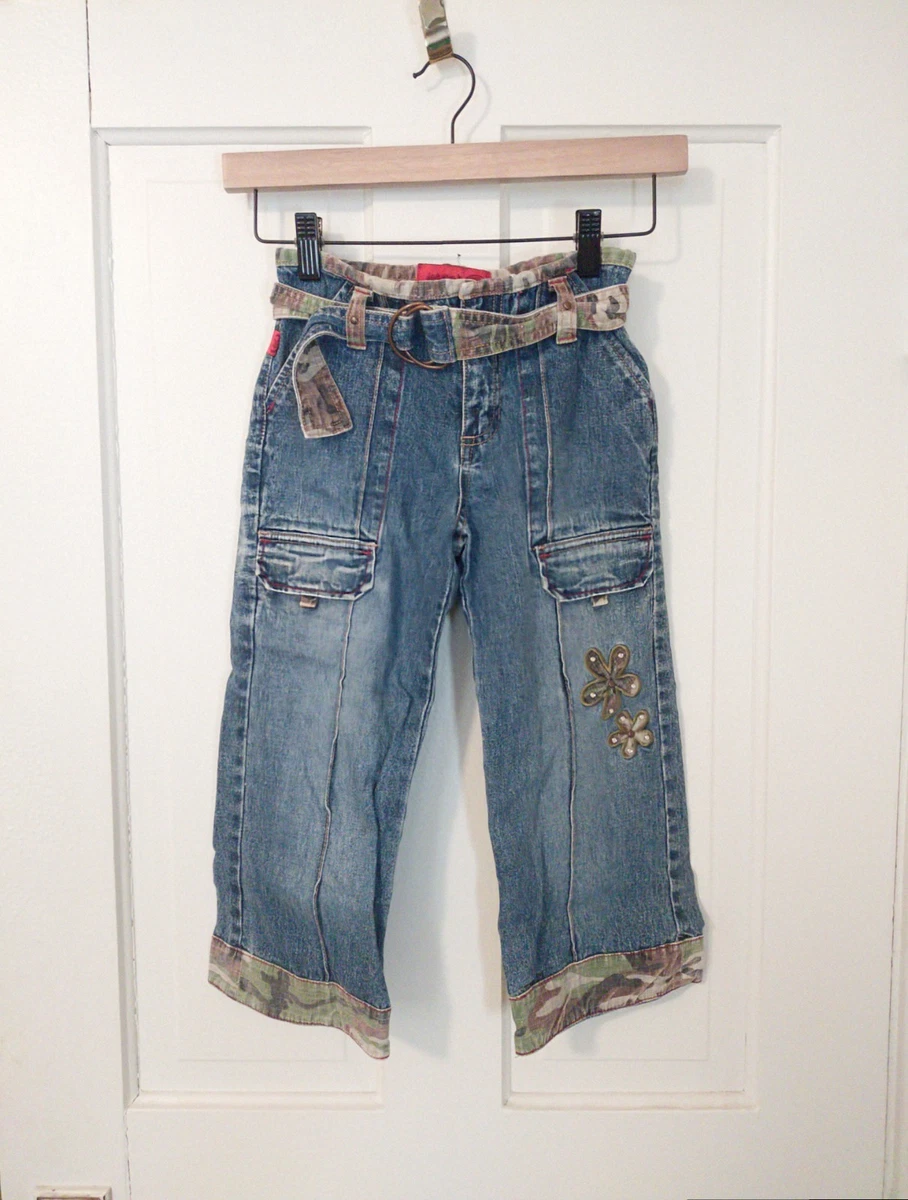 Jean Capri Bongo - Taille 18W - Design Cool Avec Poches à Boucle - Occasion Très Bon État