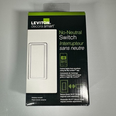   NEW Leviton No-Neutral Decora Smart Switch w/ Bridge Required  